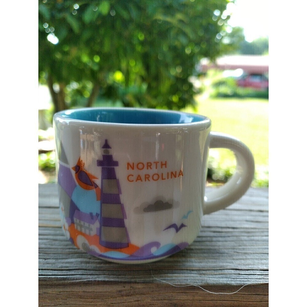 Starbucks North Carolina You Are Here Collection Ornament Mini Mug 2 fl oz